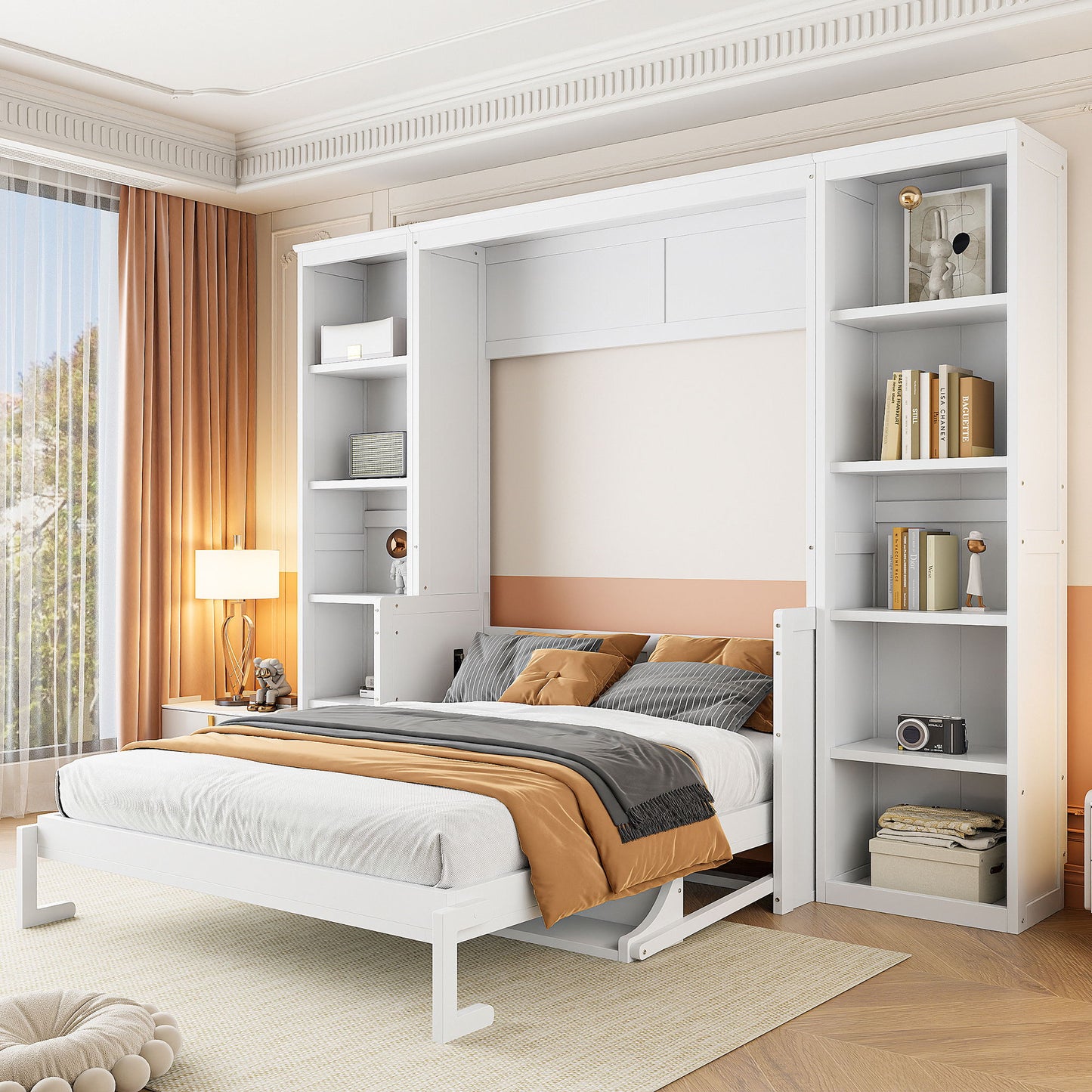 Murphy Bed With Desk And Bookshelf - The Sleep Loft - Online Mattress Showroom NYC