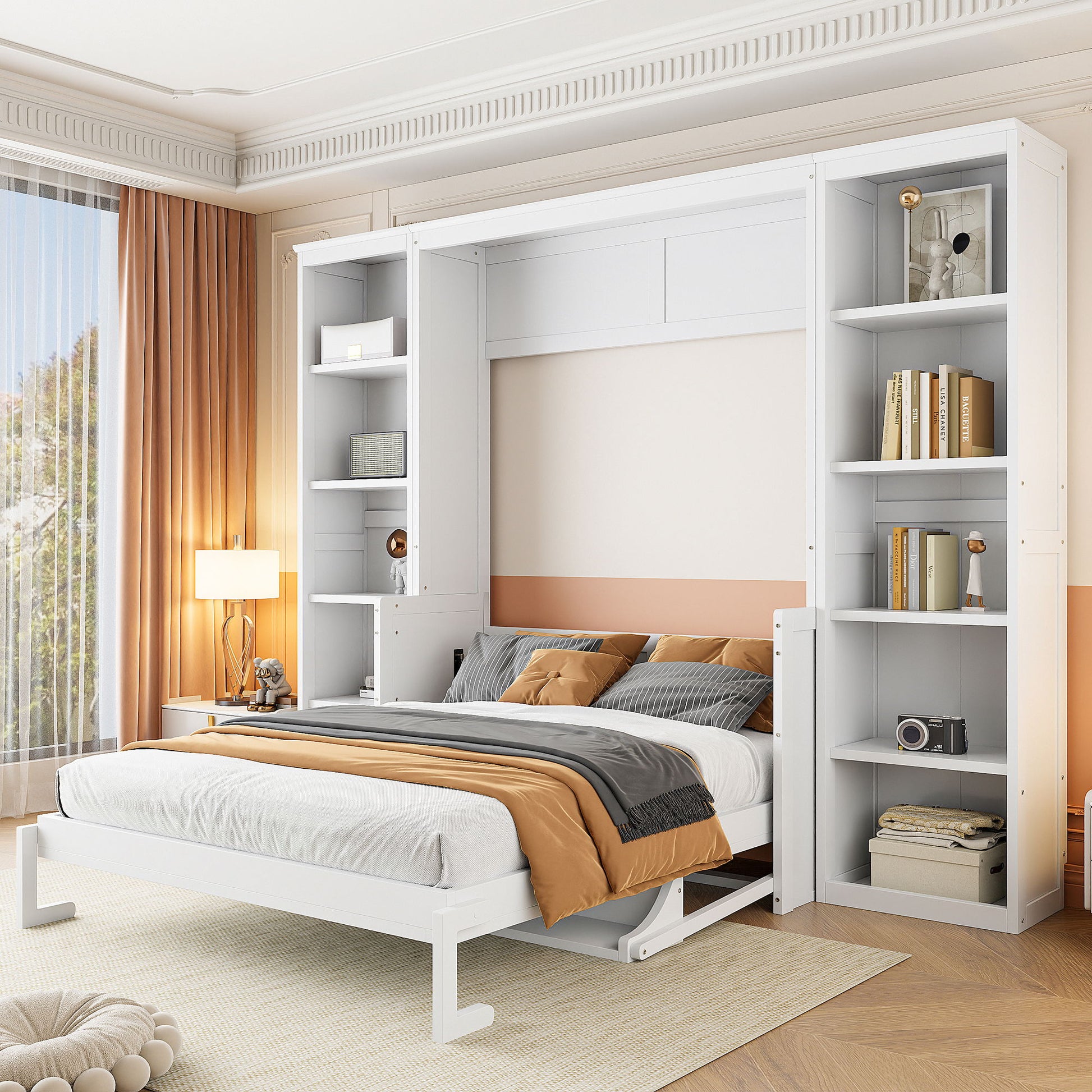 Murphy Bed With Desk And Bookshelf - The Sleep Loft - Online Mattress Showroom NYC