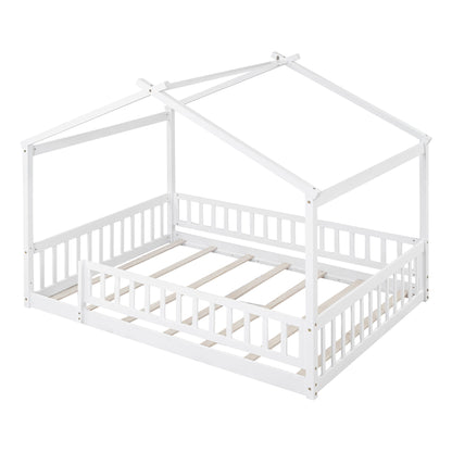 Bed House Bed Frame With Fence - The Sleep Loft - Online Mattress Showroom NYC