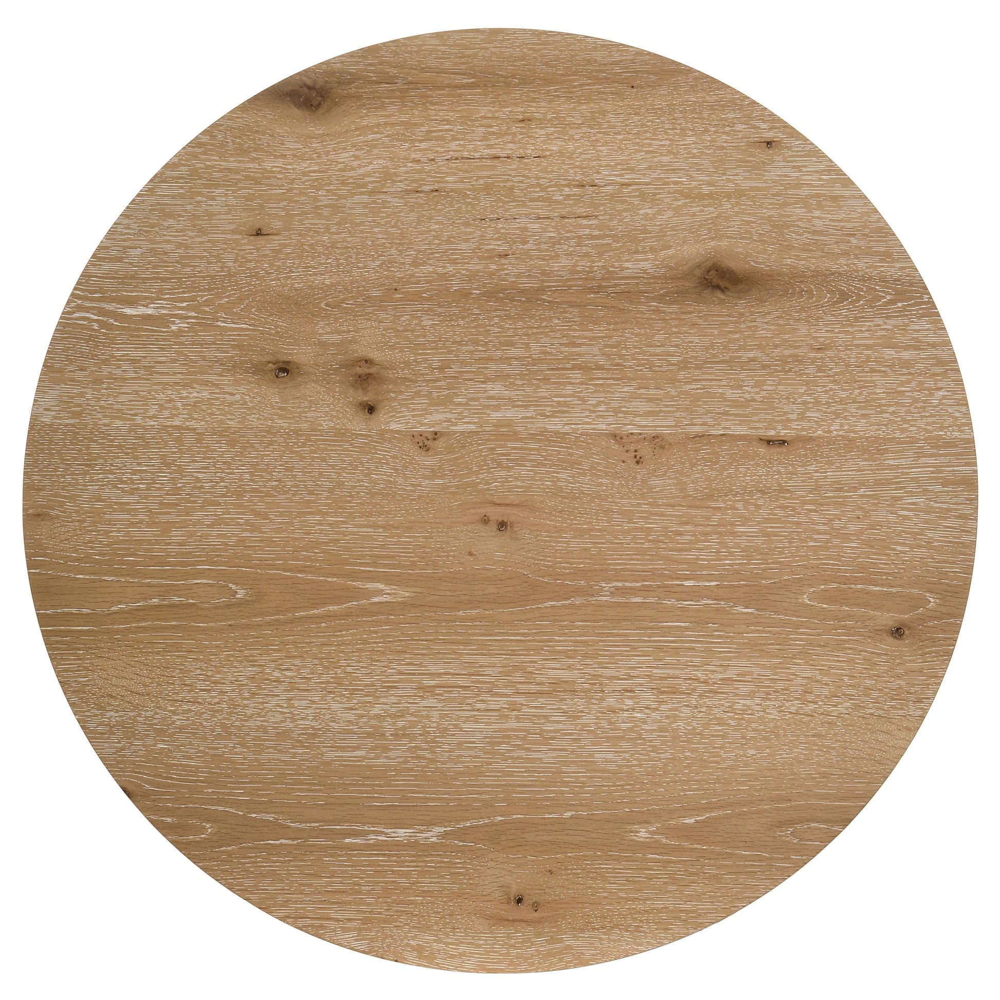 Kessler 3-piece Round Sculptural Wood Coffee Table Set Light Oak
