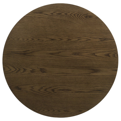Kessler 3-piece Round Sculptural Wood Coffee Table Set Brown