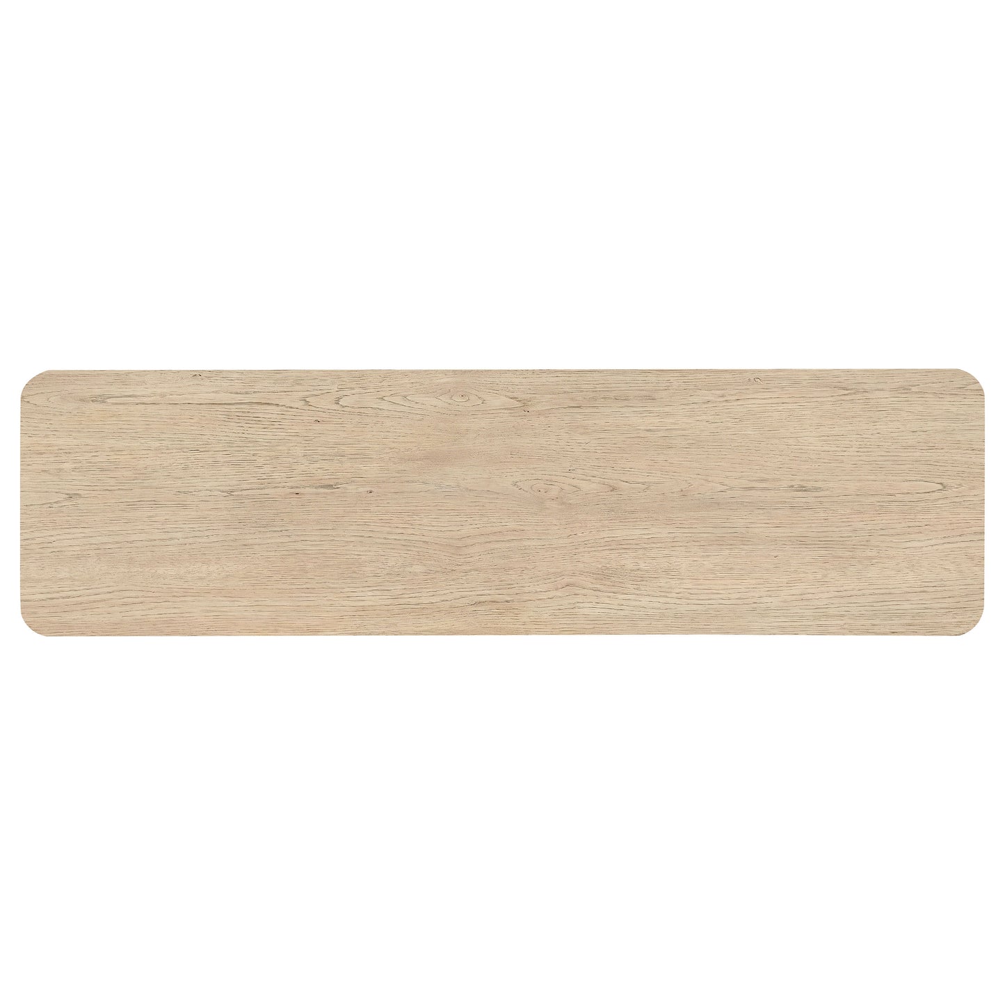 Marcelo Sofa Console Table with 2 Drawers and Shelf Light Elm