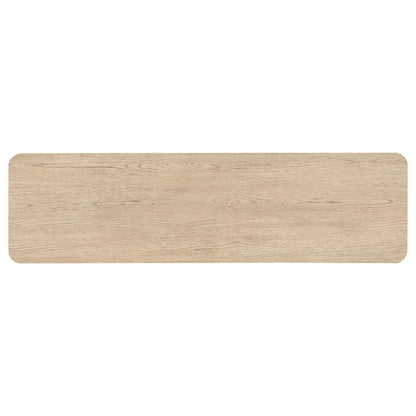 Marcelo Sofa Console Table with 2 Drawers and Shelf Light Elm