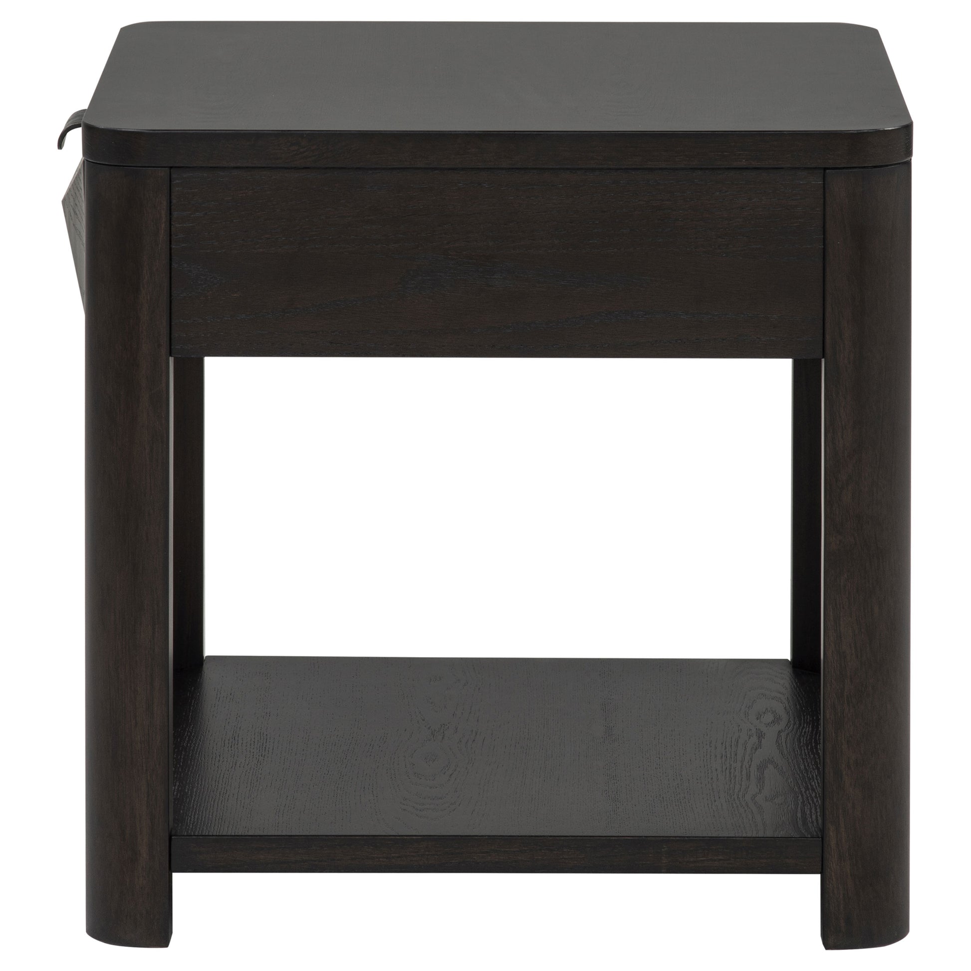 Marcelo Wood End Table with Drawer and Shelf Coffee