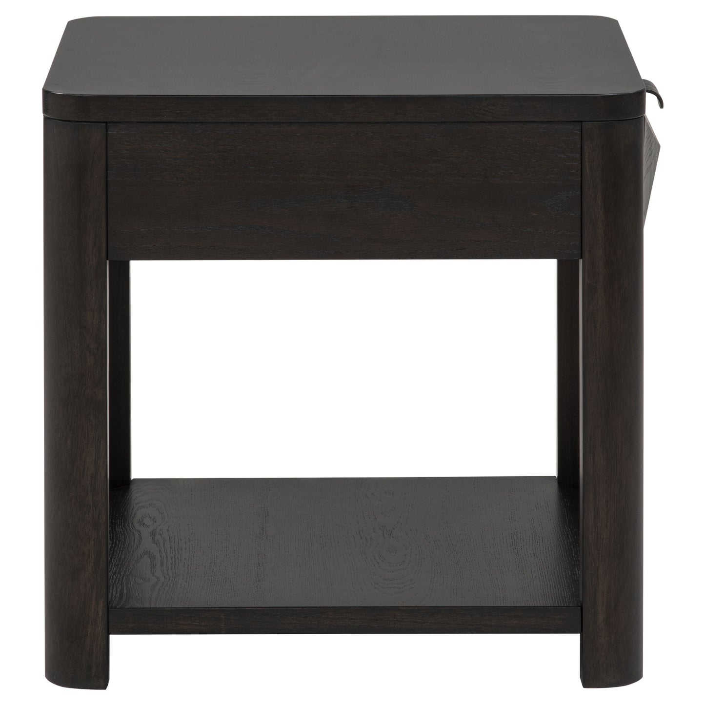 Marcelo Wood End Table with Drawer and Shelf Coffee