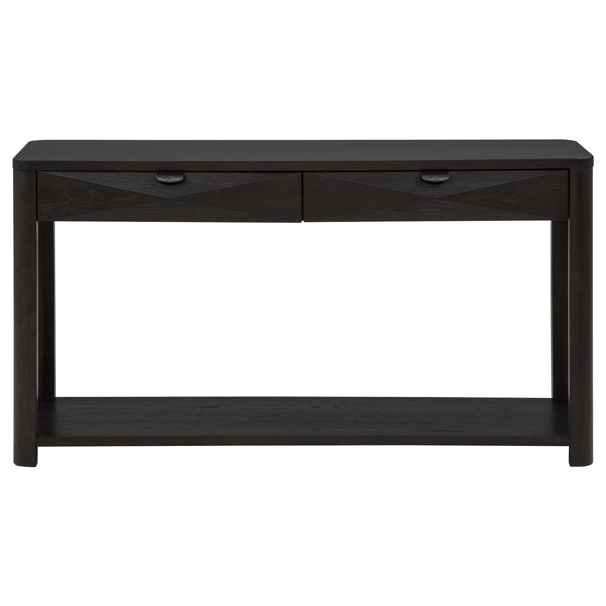 Marcelo Sofa Console Table with 2 Drawers and Shelf Coffee