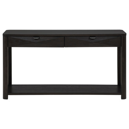 Marcelo Sofa Console Table with 2 Drawers and Shelf Coffee