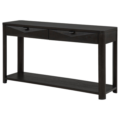 Marcelo Sofa Console Table with 2 Drawers and Shelf Coffee