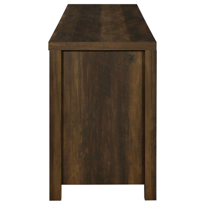 Madra 2-door Engineered Wood 79-inch TV Stand Dark Pine