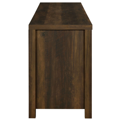 Madra 2-door Engineered Wood 79-inch TV Stand Dark Pine