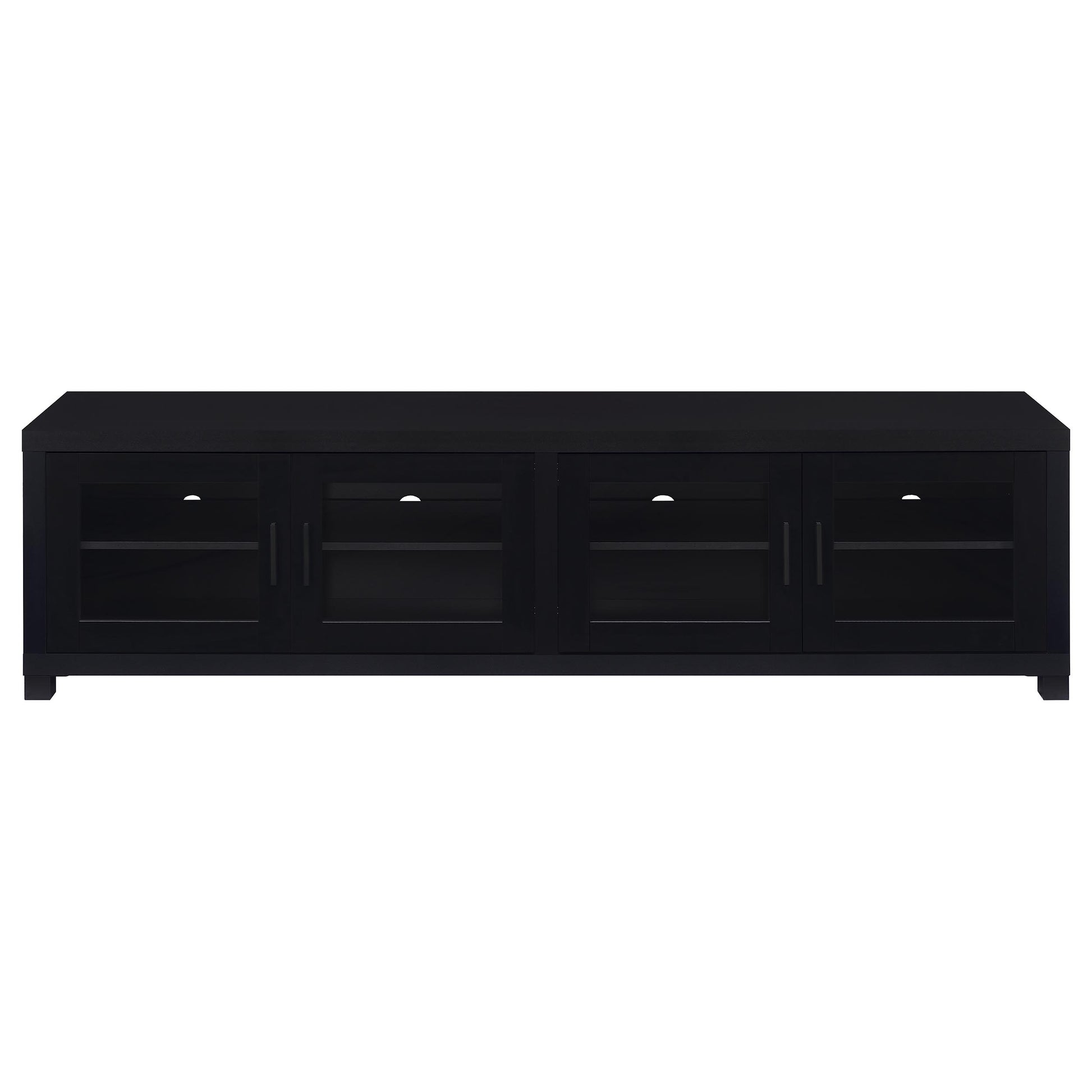 Sachin 3-piece Entertainment Center 79-inch TV Stand Black