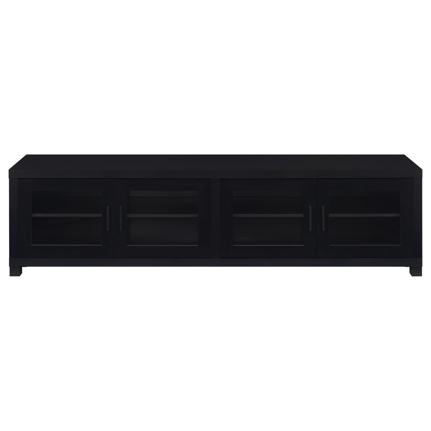 Sachin 4-door Engineered Wood 79-inch TV Stand Black