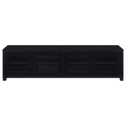 Sachin 4-door Engineered Wood 79-inch TV Stand Black
