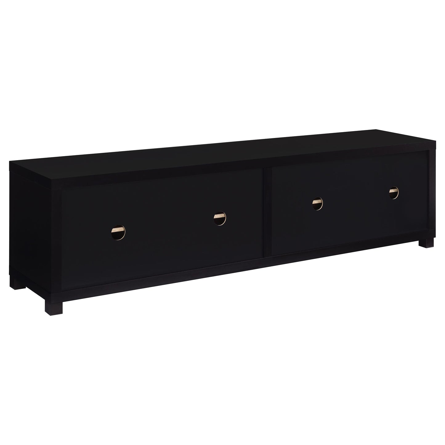 Sachin 4-door Engineered Wood 79-inch TV Stand Black