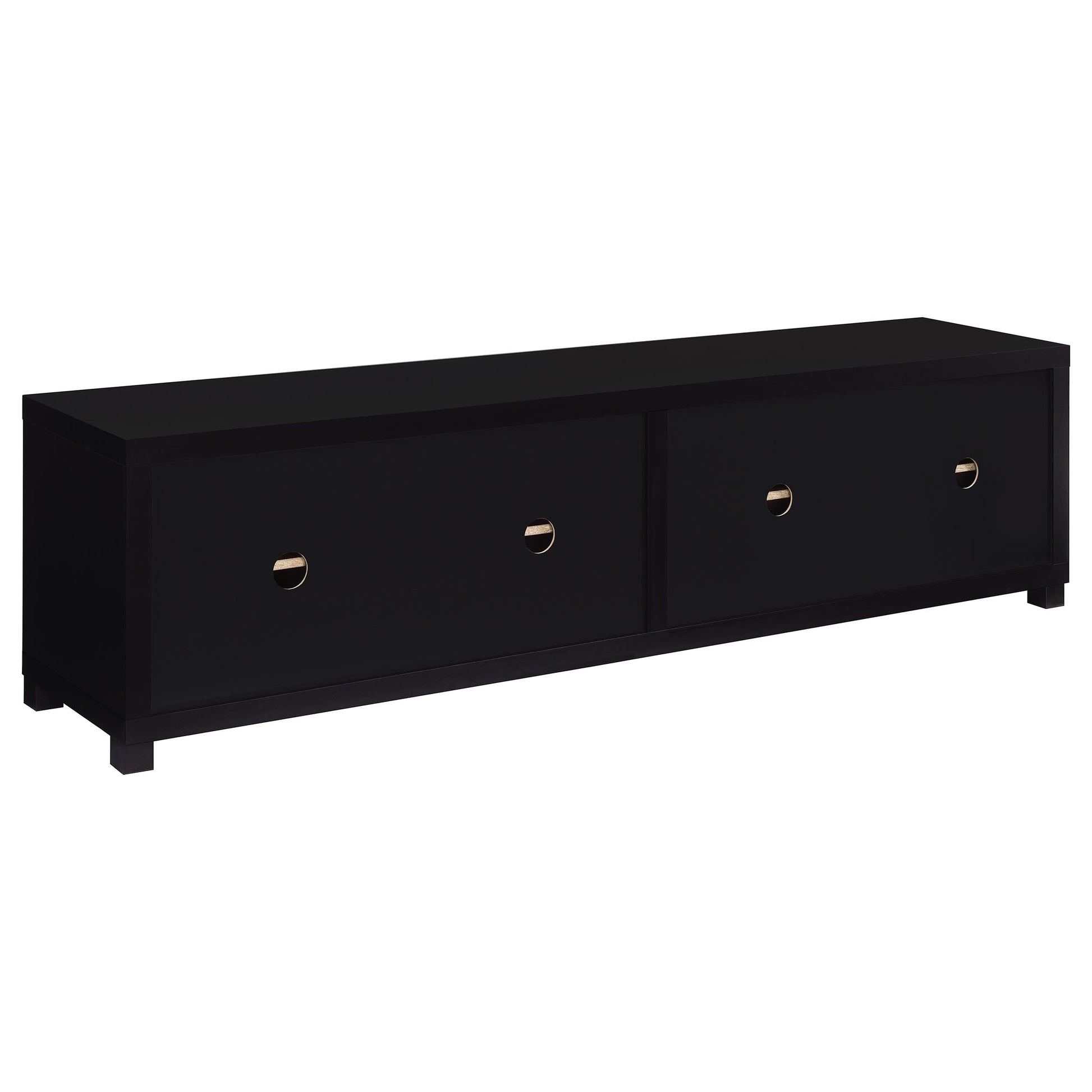 Sachin 4-door Engineered Wood 79-inch TV Stand Black