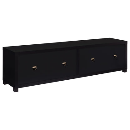Sachin 4-door Engineered Wood 79-inch TV Stand Black