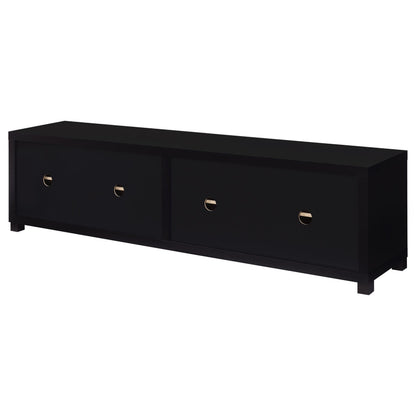 Sachin 4-door Engineered Wood 79-inch TV Stand Black