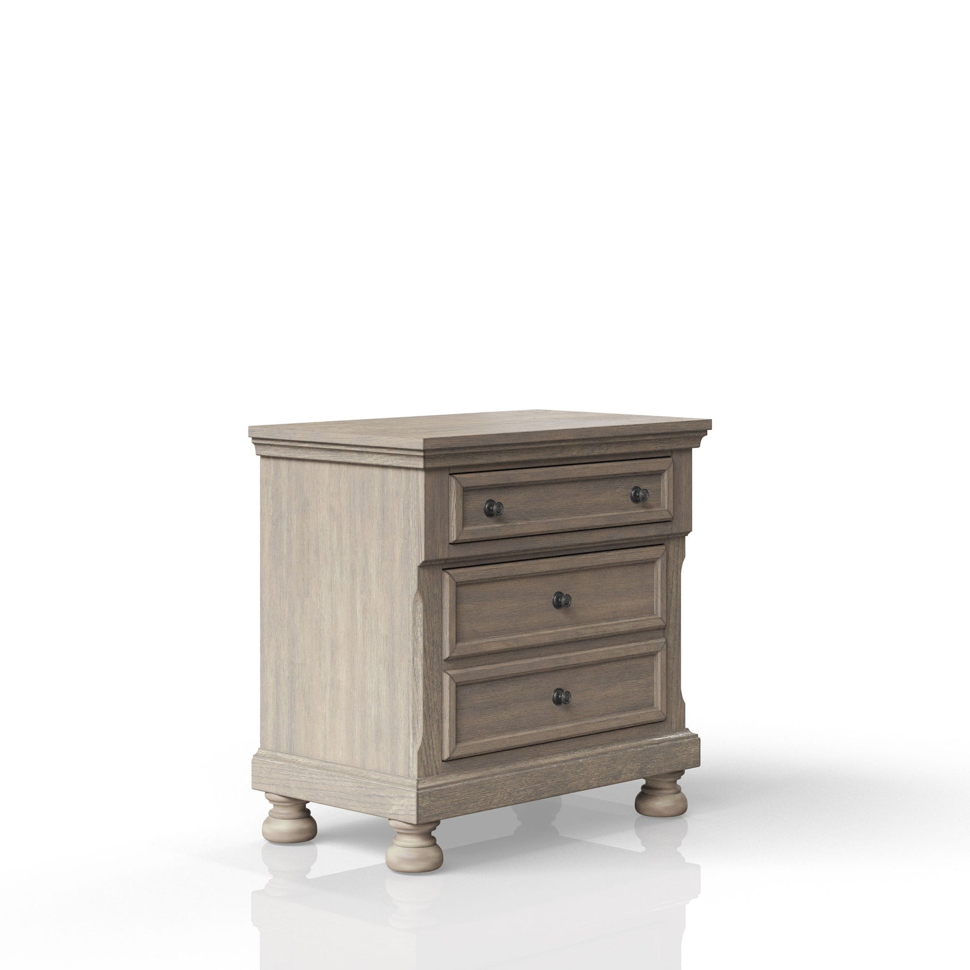 Nightstand Two Storage Drawers - The Sleep Loft - Online Mattress Showroom NYC