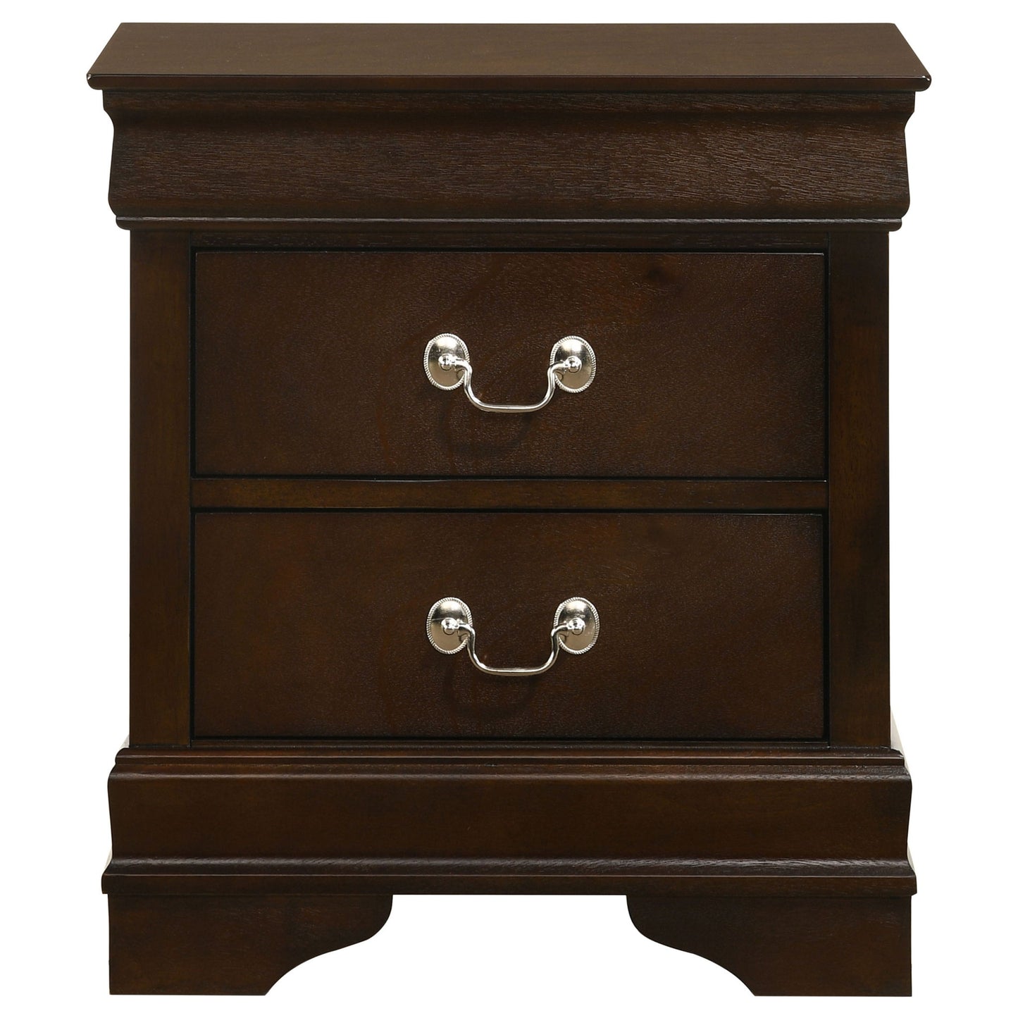 Demetra - 2 Drawer Nightstand - Cappuccino - The Sleep Loft - Online Mattress Showroom NYC