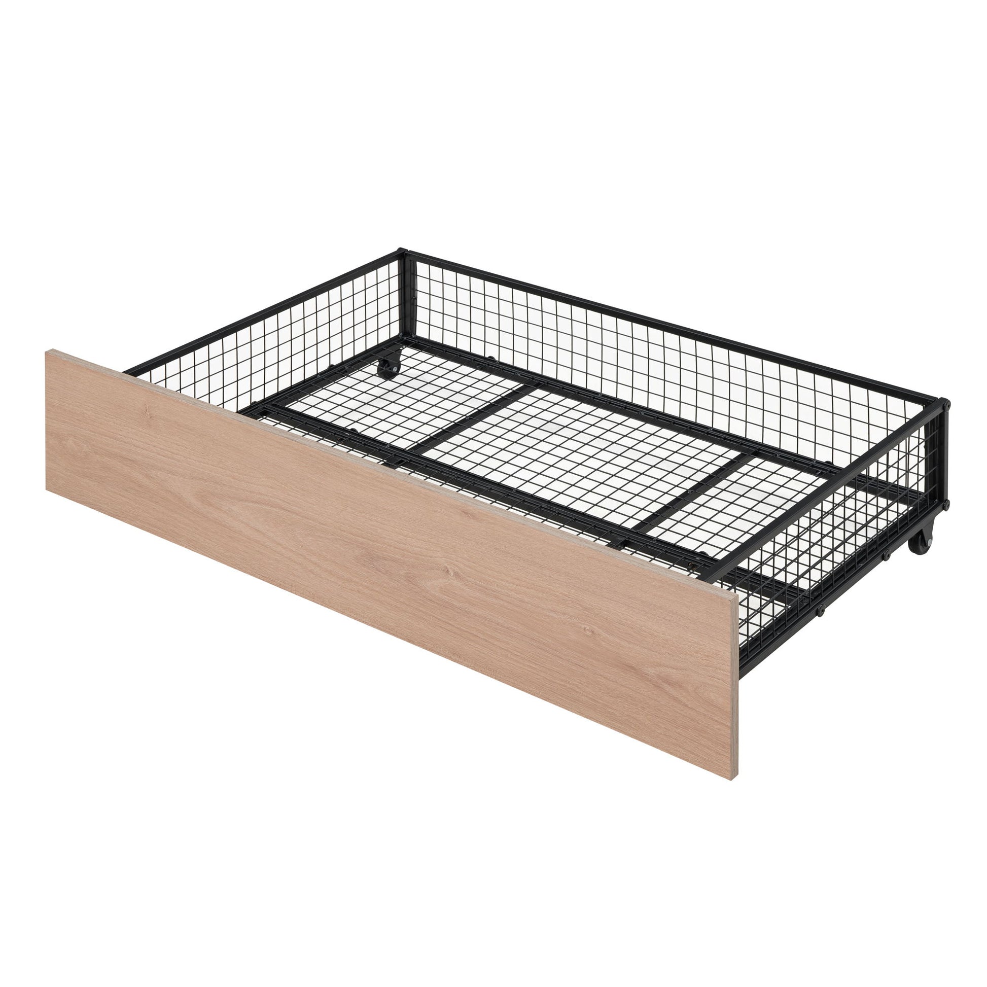 Triple Bunk Bed With Drawers, Multi-Functional Frame With Desks And Shelves In The Middle - The Sleep Loft - Online Mattress Showroom NYC