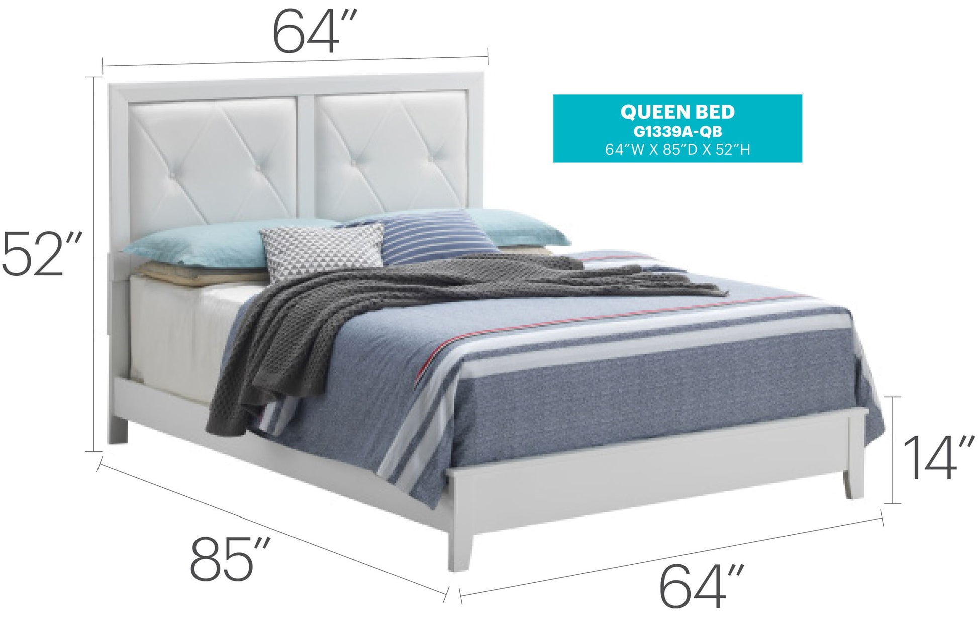 Padded Headboard Bed - The Sleep Loft - Online Mattress Showroom NYC