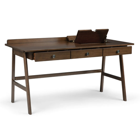 Rylie - Desk - Natural Aged Brown - The Sleep Loft - Online Mattress Showroom NYC