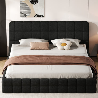 Upholstered Platform Bed With Headboard - The Sleep Loft - Online Mattress Showroom NYC