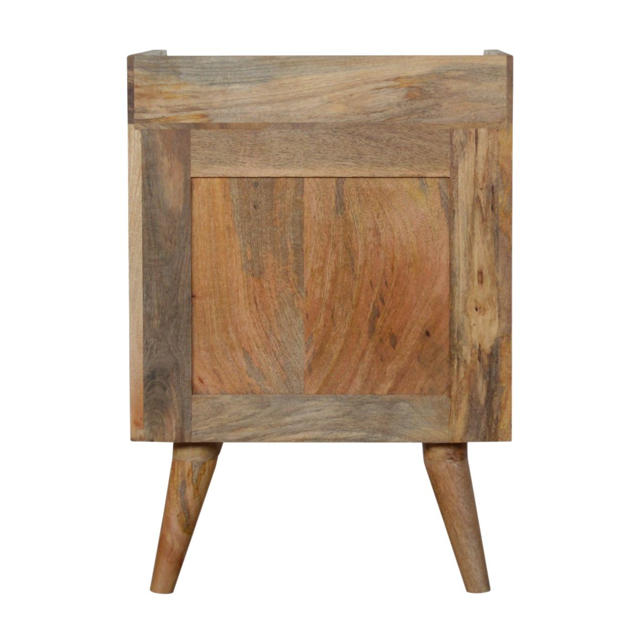 Inlay Bone Gallery Back Nightstand - Brown - The Sleep Loft - Online Mattress Showroom NYC