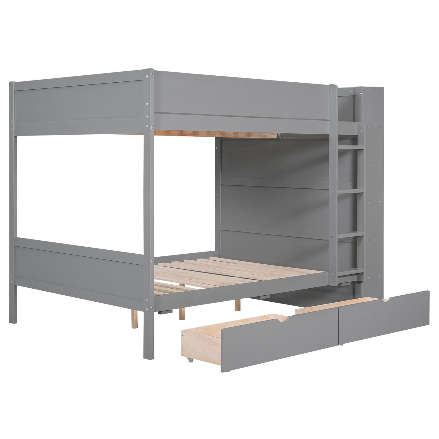 Bunk Bed With 2 Drawers And Multi Layer Cabinet - The Sleep Loft - Online Mattress Showroom NYC