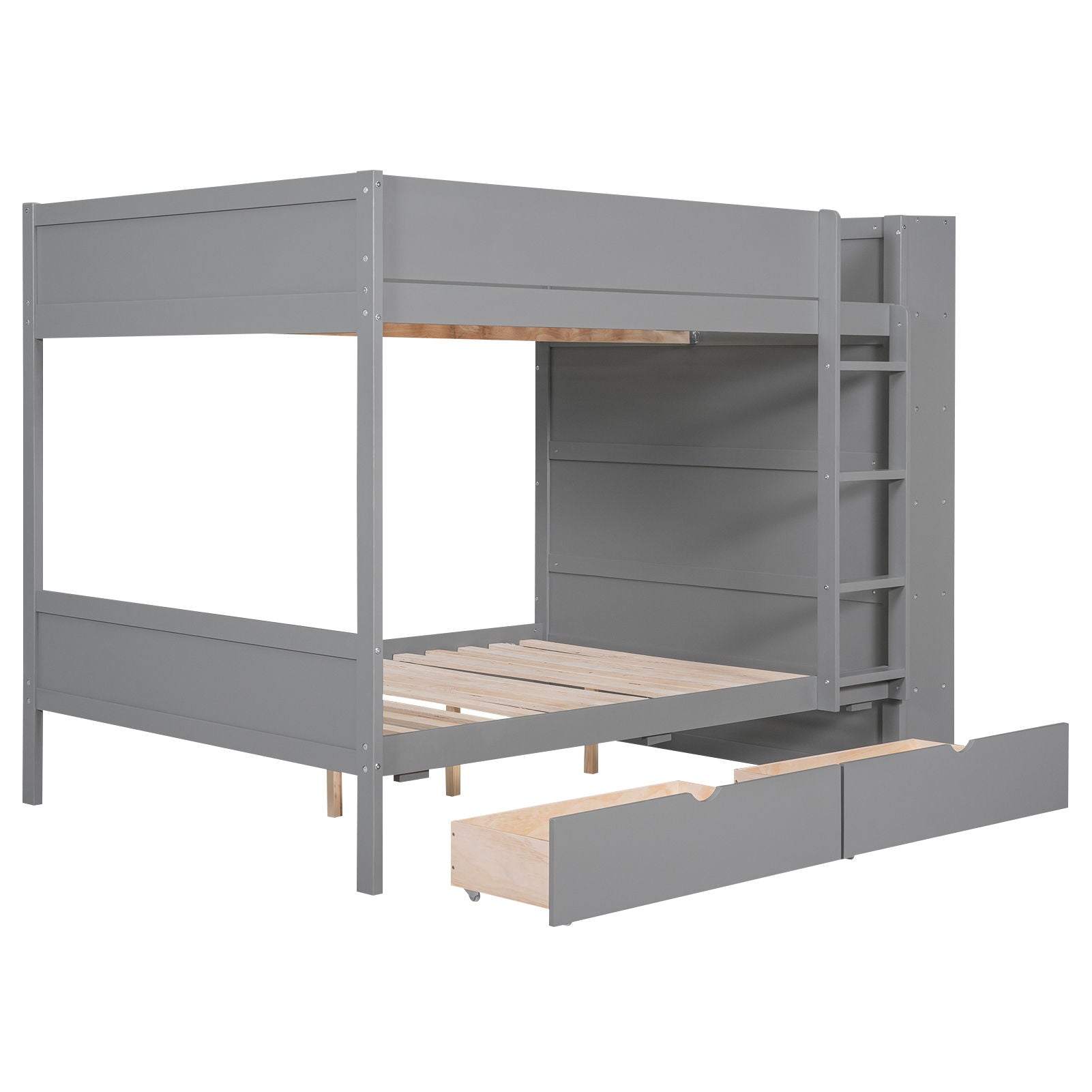 Bunk Bed With 2 Drawers And Multi Layer Cabinet - The Sleep Loft - Online Mattress Showroom NYC