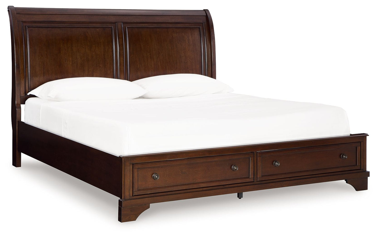 Trellington - King Sleigh Storage Bed - Brown - The Sleep Loft - Online Mattress Showroom NYC