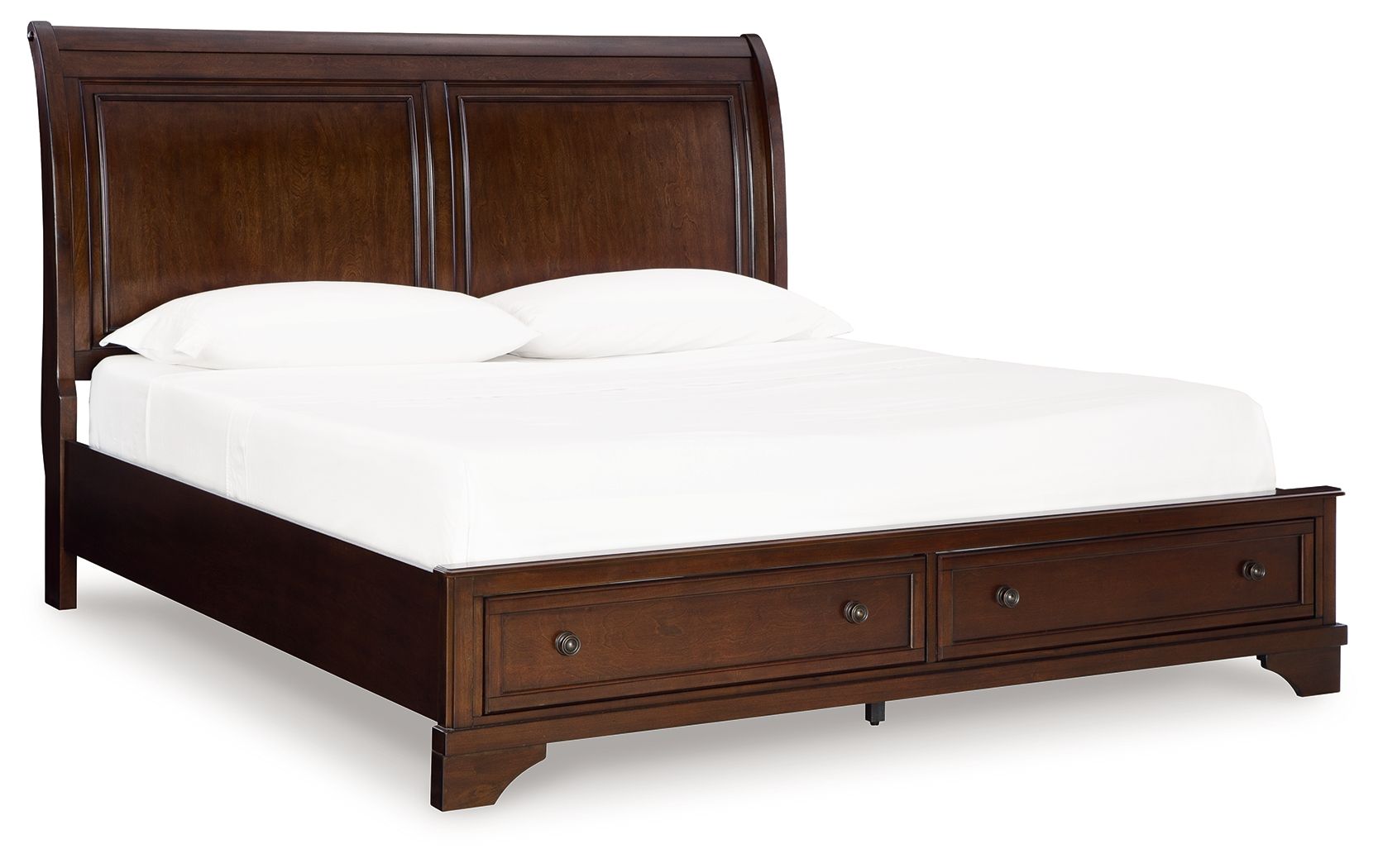 Trellington - King Sleigh Storage Bed - Brown - The Sleep Loft - Online Mattress Showroom NYC