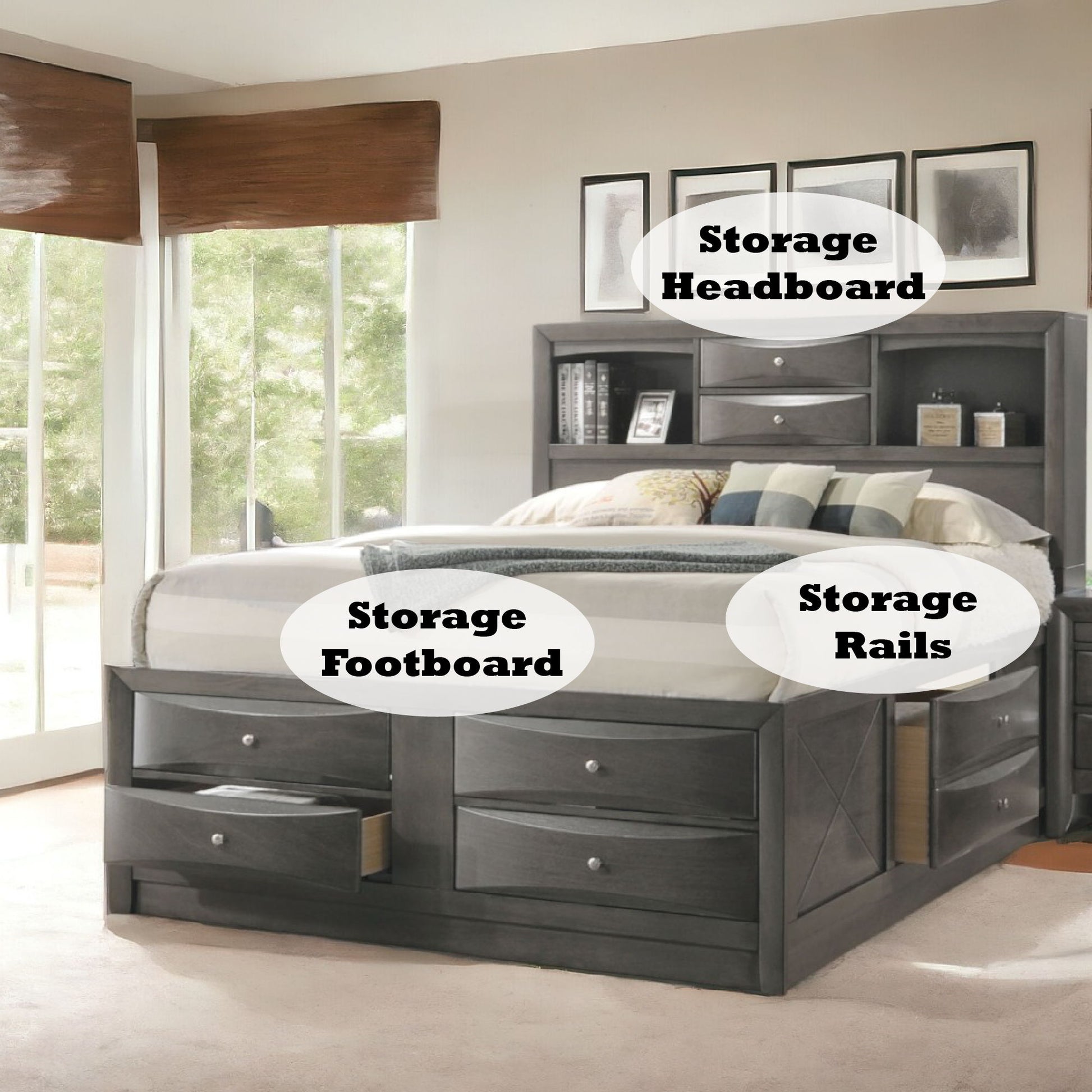 Ireland - Bed With Storage - The Sleep Loft - Online Mattress Showroom NYC
