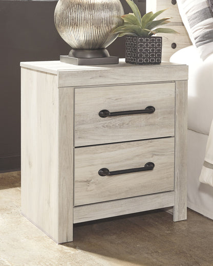 Cambeck - Two Drawer Night Stand - Whitewash - The Sleep Loft - Online Mattress Showroom NYC