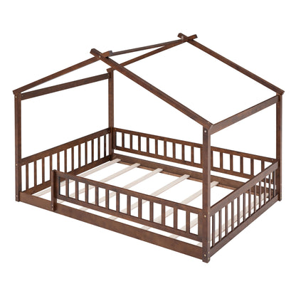 Bed House Bed Frame With Fence - The Sleep Loft - Online Mattress Showroom NYC