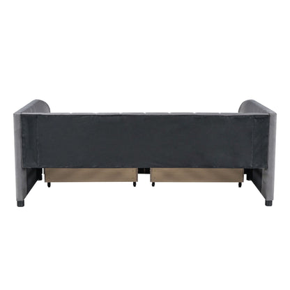 Upholstered Daybed With Ergonomic Design Backrest - The Sleep Loft - Online Mattress Showroom NYC