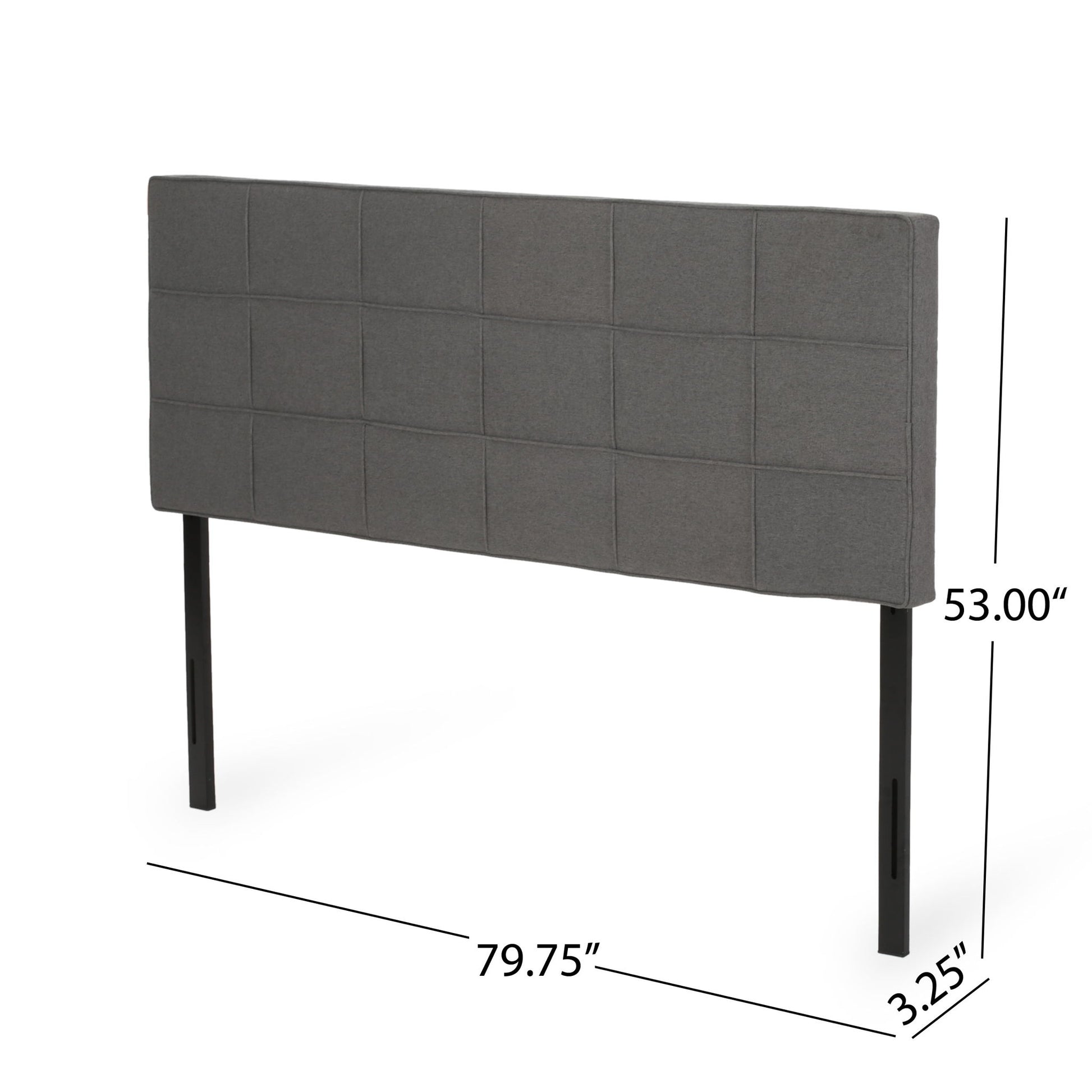 King / California King Sized Headboard - Charcoal Gray - The Sleep Loft - Online Mattress Showroom NYC