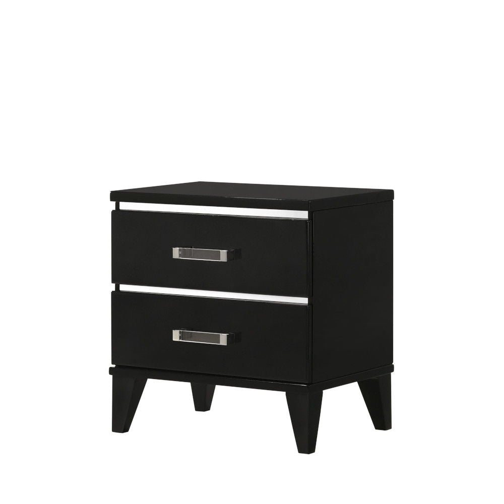 Chelsie - Nightstand - Black - The Sleep Loft - Online Mattress Showroom NYC