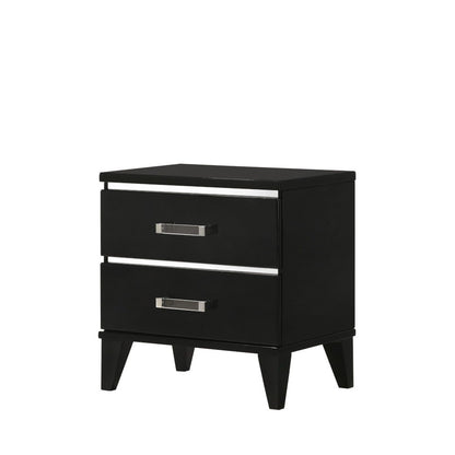 Chelsie - Nightstand - Black - The Sleep Loft - Online Mattress Showroom NYC
