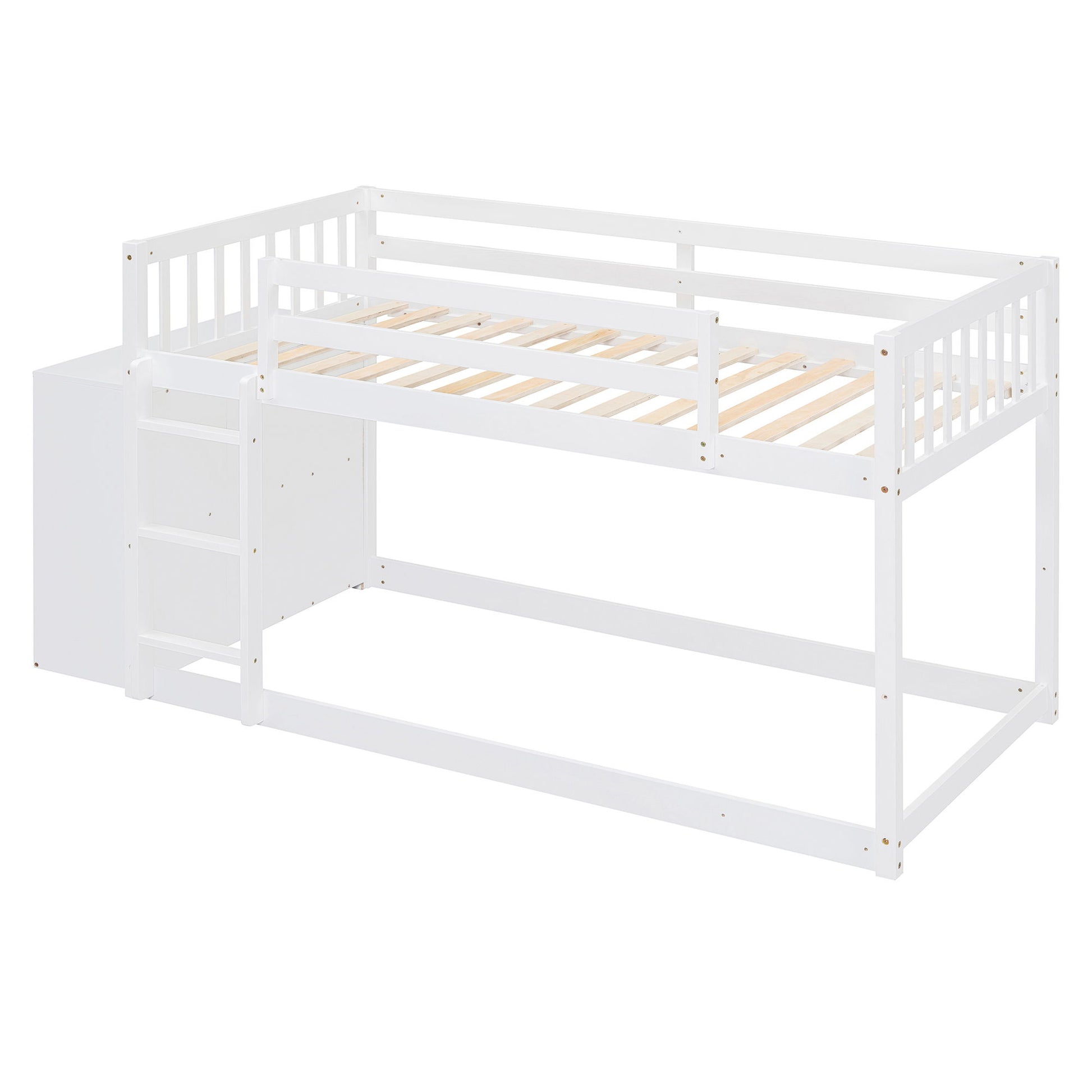 Bunk Bed With 4 Drawers And 3 Shelves - The Sleep Loft - Online Mattress Showroom NYC