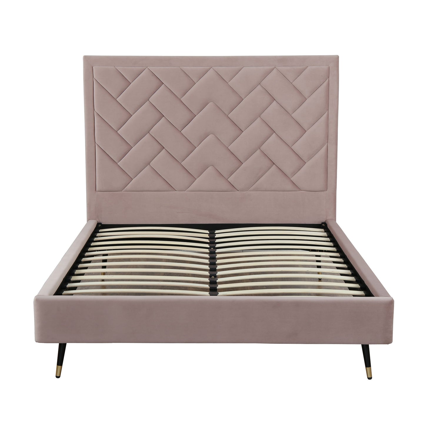 Crosby - Bed With Upholstered Headboard And Slats - The Sleep Loft - Online Mattress Showroom NYC