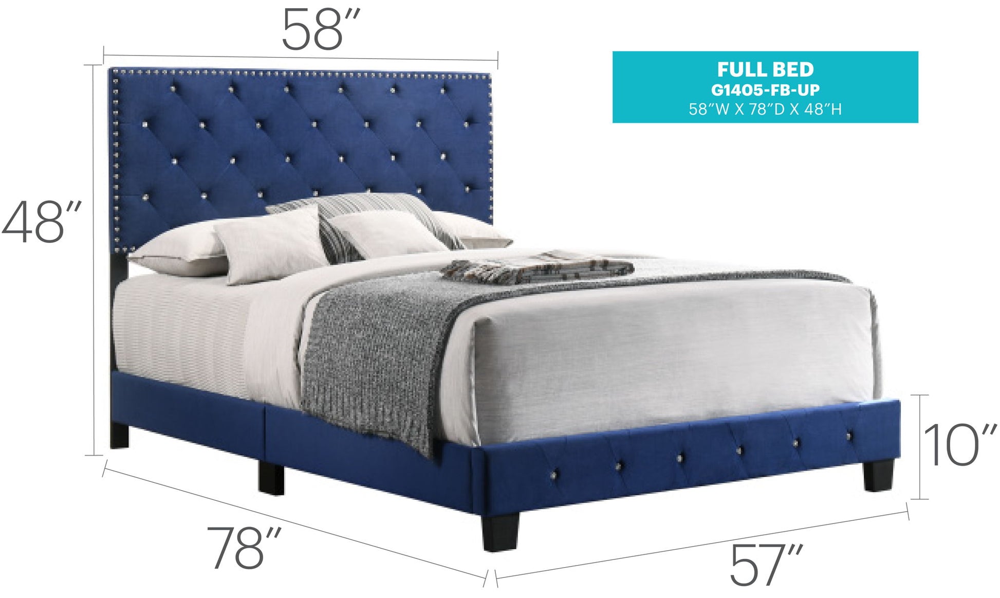 Luxurious Upholstered Bed - The Sleep Loft - Online Mattress Showroom NYC