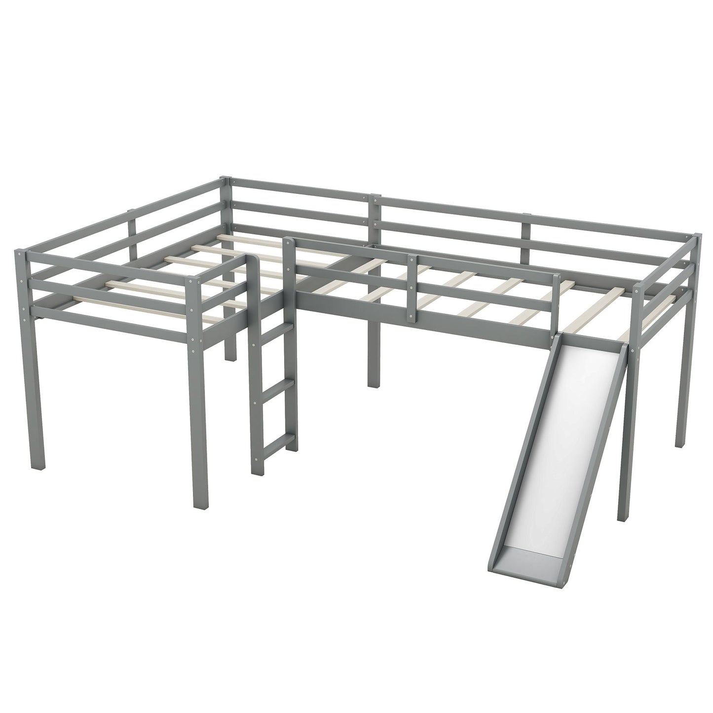 L Shaped Loft Bed With Ladder And Slide - The Sleep Loft - Online Mattress Showroom NYC
