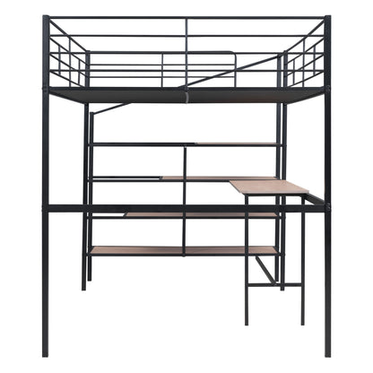 Loft Bed With Desk And Lateral Storage Ladder - The Sleep Loft - Online Mattress Showroom NYC