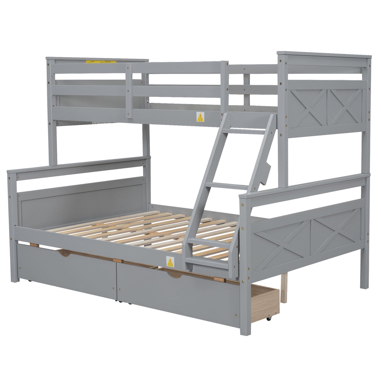 Bunk Bed With Ladder And Safety Guardrail - The Sleep Loft - Online Mattress Showroom NYC