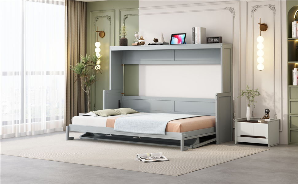 Murphy Bed With Hydraulic Lift & Desk Design - The Sleep Loft - Online Mattress Showroom NYC