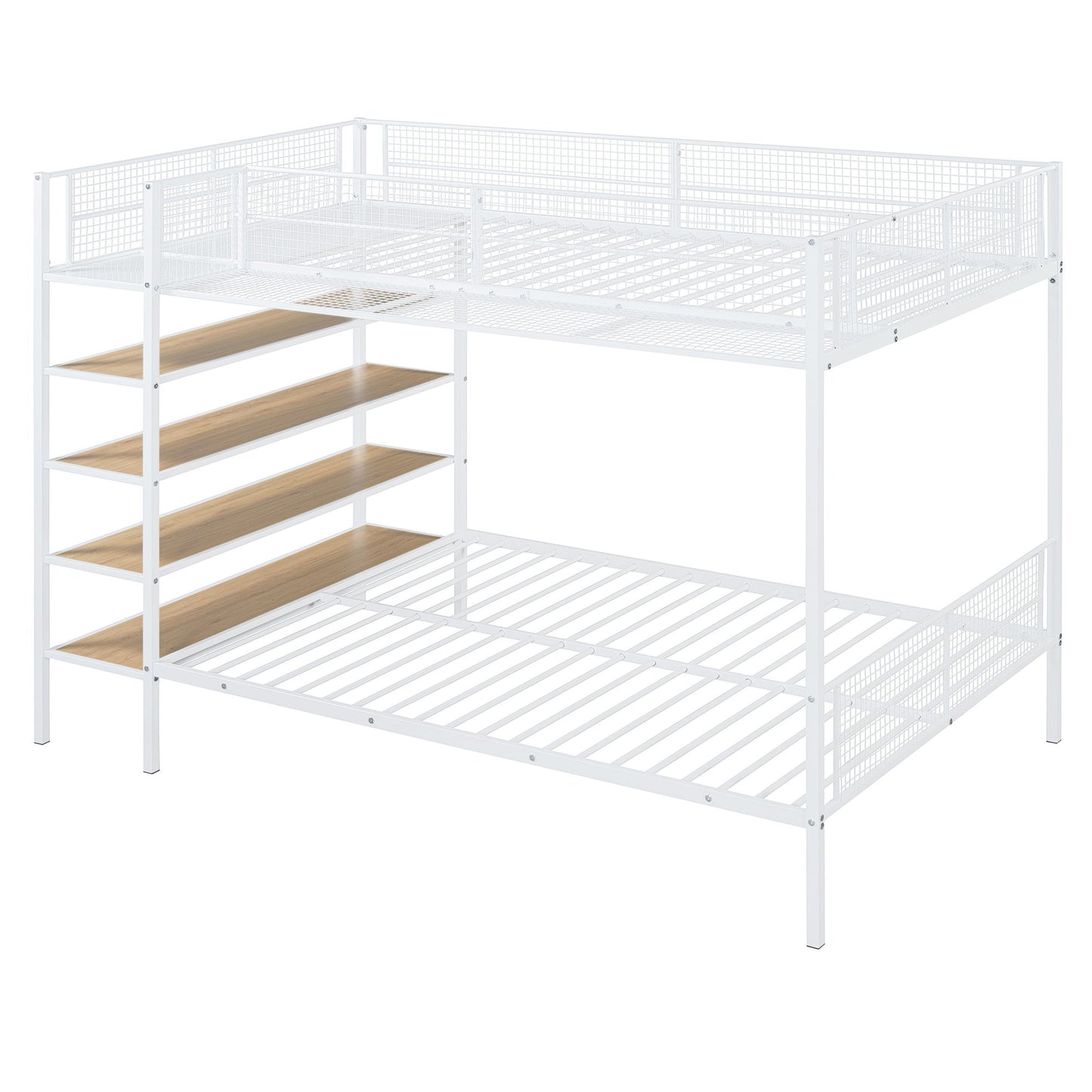 Bunk Bed With 5 Tier Shelves - The Sleep Loft - Online Mattress Showroom NYC