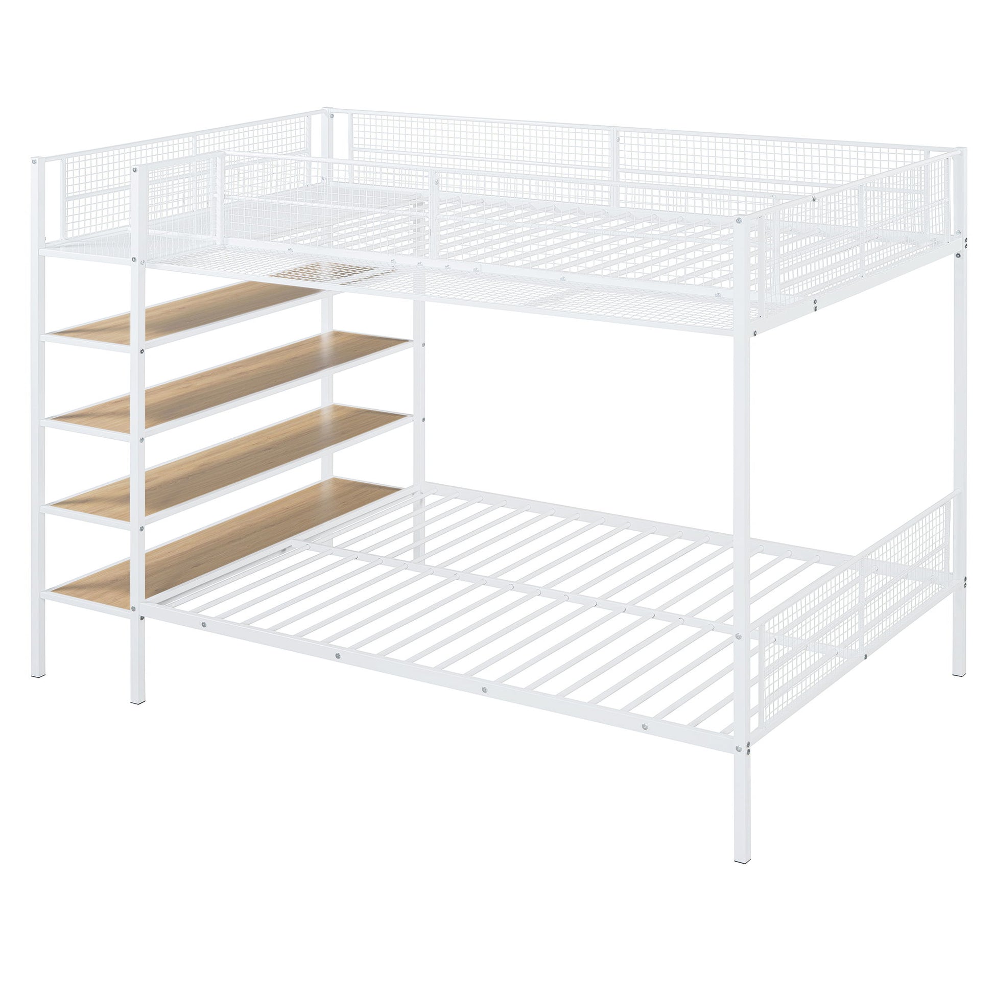Bunk Bed With 5 Tier Shelves - The Sleep Loft - Online Mattress Showroom NYC