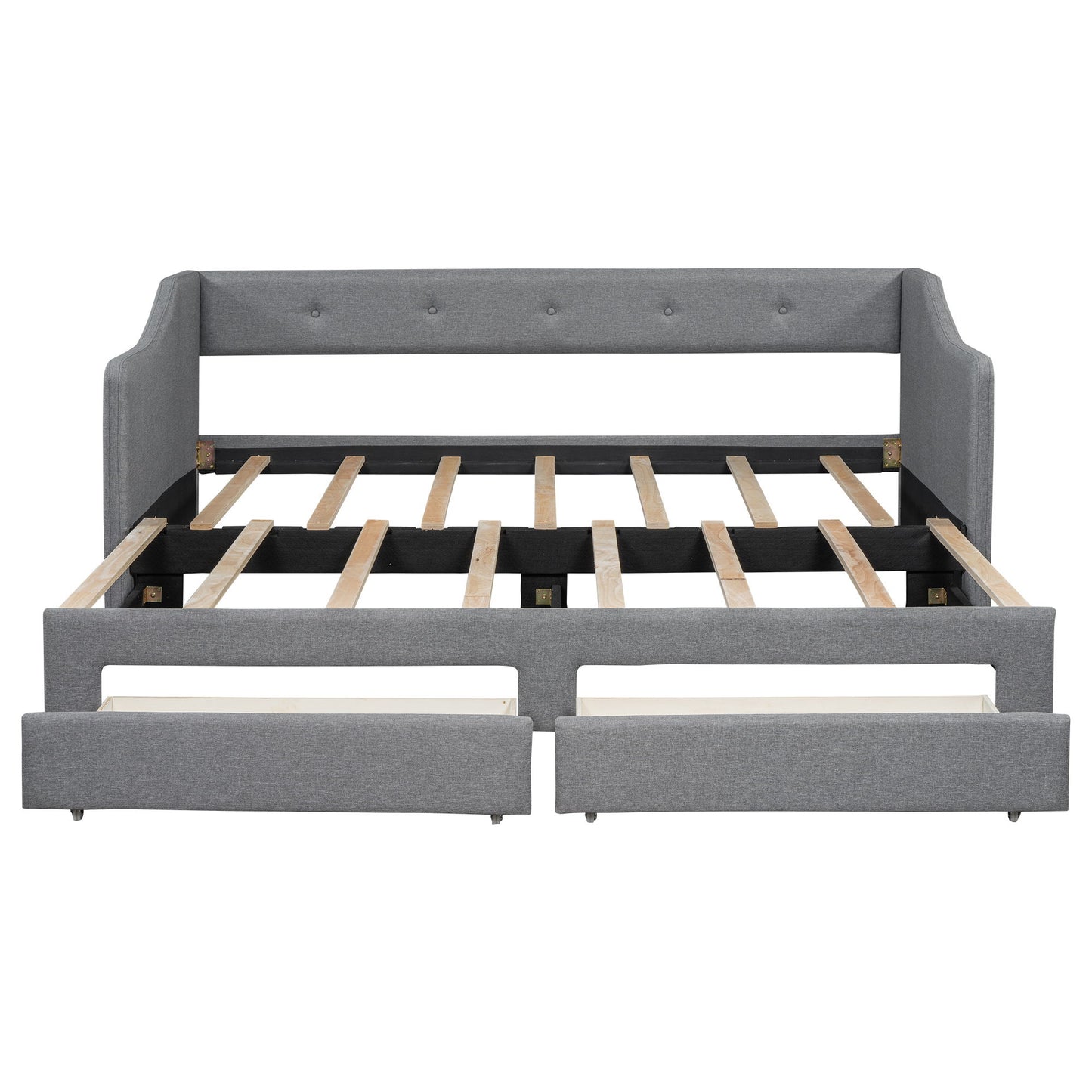 Upholstered Daybed With 2 Drawers - The Sleep Loft - Online Mattress Showroom NYC