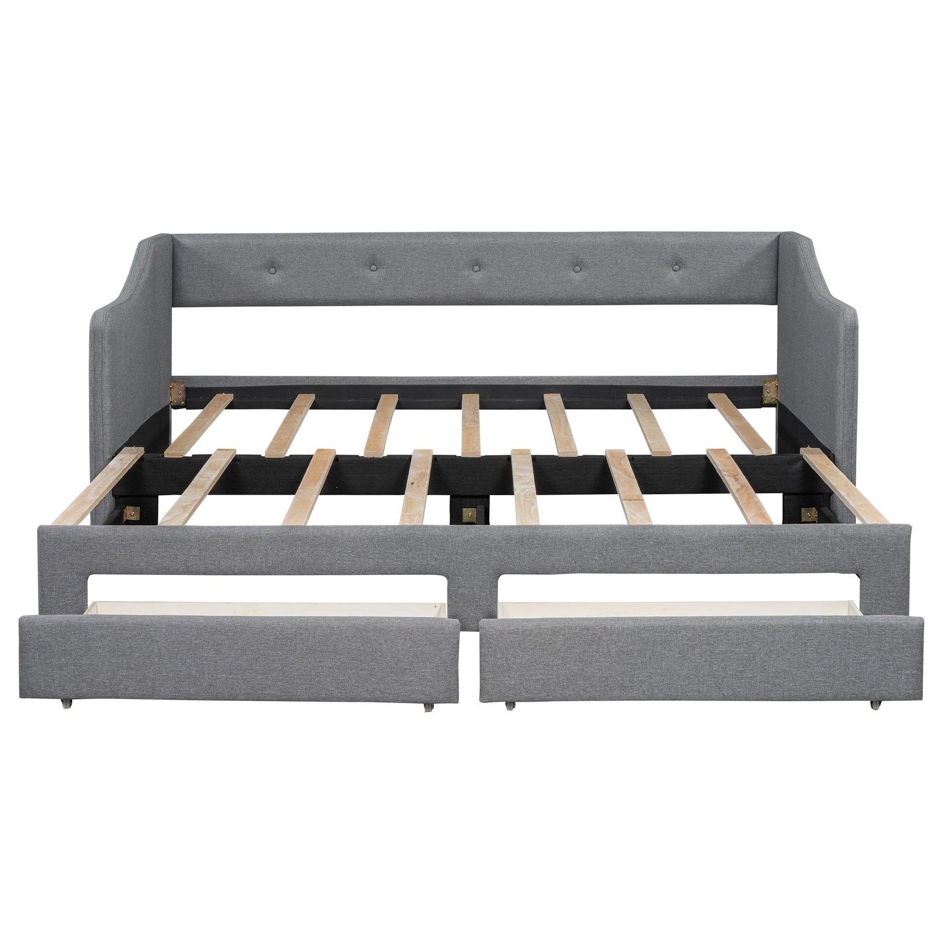 Upholstered Daybed With 2 Drawers - The Sleep Loft - Online Mattress Showroom NYC